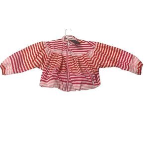 Multicolored Striped Hunter Toddler Girls Windbreaker Jacket